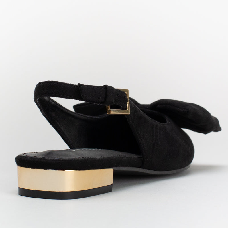 Pointy Sling Back With Bow