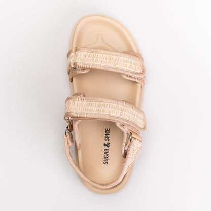 TAN WOVEN SANDAL