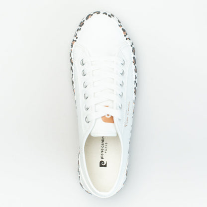 Pc Lace Up Sneaker With Animal Print Outsole _ 166555