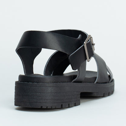 Cleated Ankle Strap Sandal