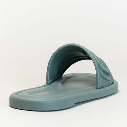 MOCK BUCKLE SLIDE-GREEN