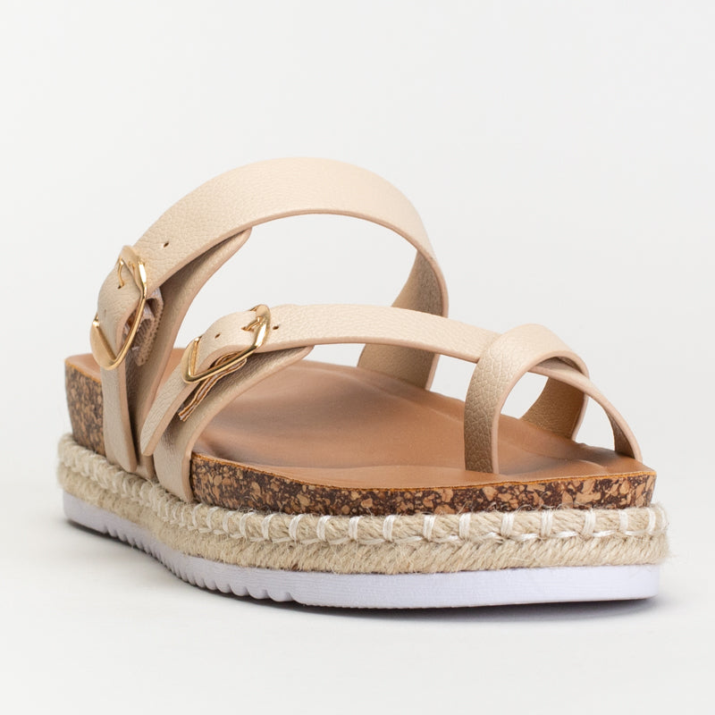 ESPADRILLE PLATFORM WITH TOE LOOP