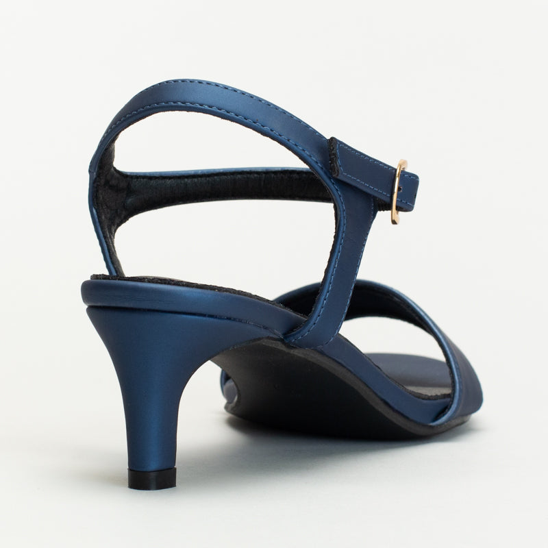Kitten Heel With Solid Vamp Strap
