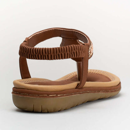 Comfort sandal with trim detail _ 162475