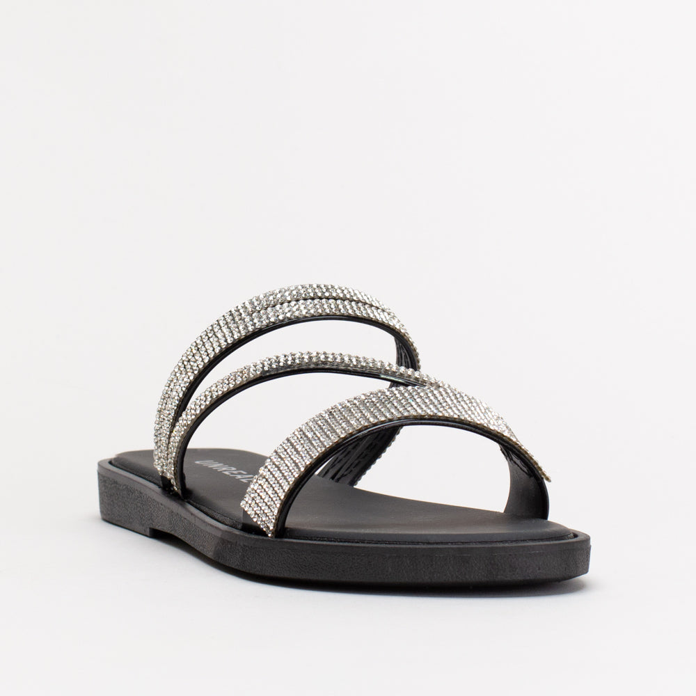 Jelly Diamante Mule Sandal