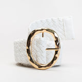 Weave Oval Buckle Belt