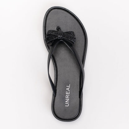 Jelly Mule With Diamante Bow _ 166372
