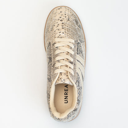 SNAKE PRINT SNEAKER