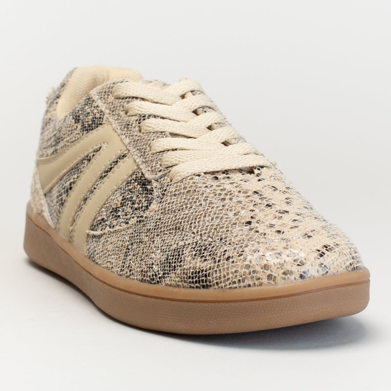SNAKE PRINT SNEAKER