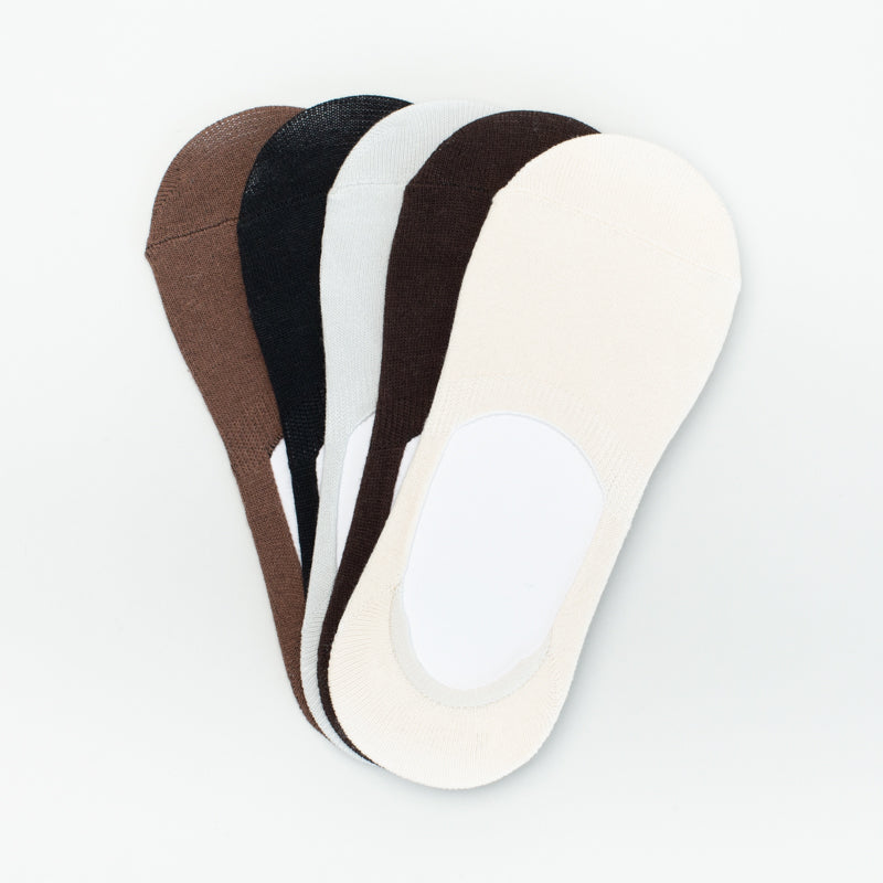 5pk Mens Invisible Socks