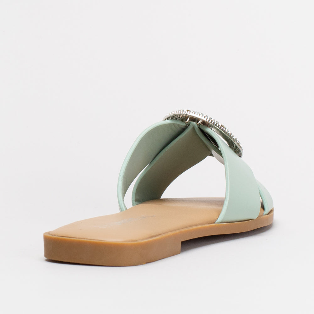 Statement Ring Mule Slide