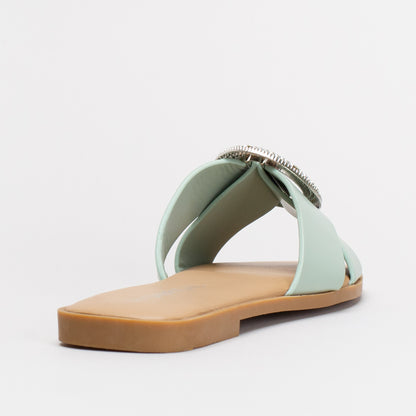 Statement Ring Mule Slide