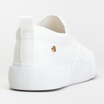 PC Weave Gusset Slip On Sneaker