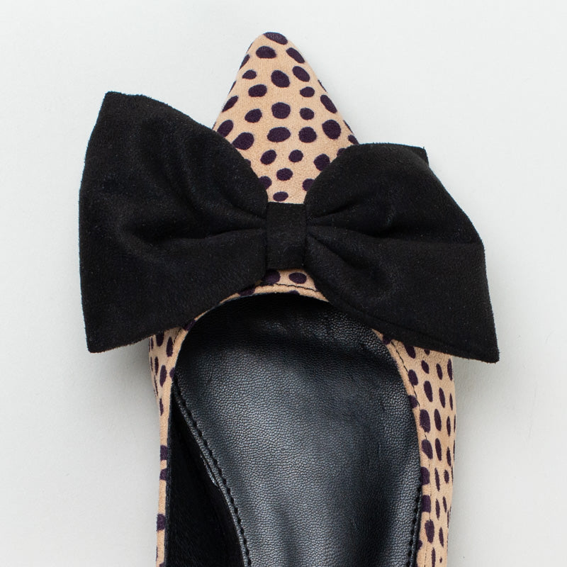 POINTY SLING BACK WITH BOW