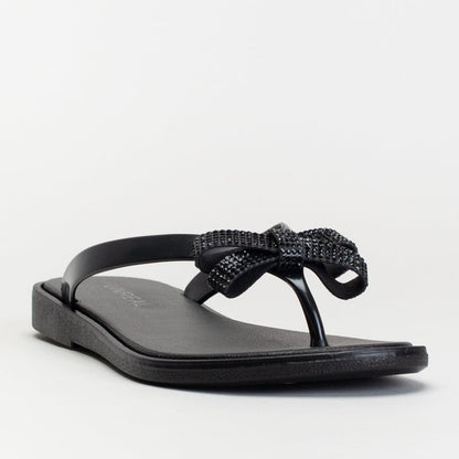Jelly Mule With Diamante Bow _ 166372