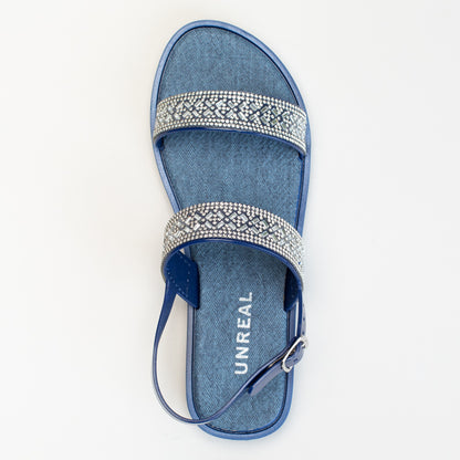 DIAMANTE DOUBLE SLING BACK