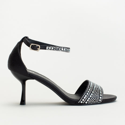 Ladies beaded sandal with ankle strap