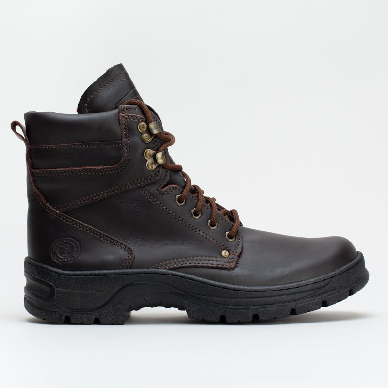 Mens premium leather chunky  lace up  boots