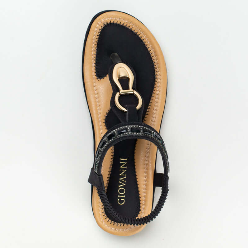 Comfort sandal with trim detail _ 162472