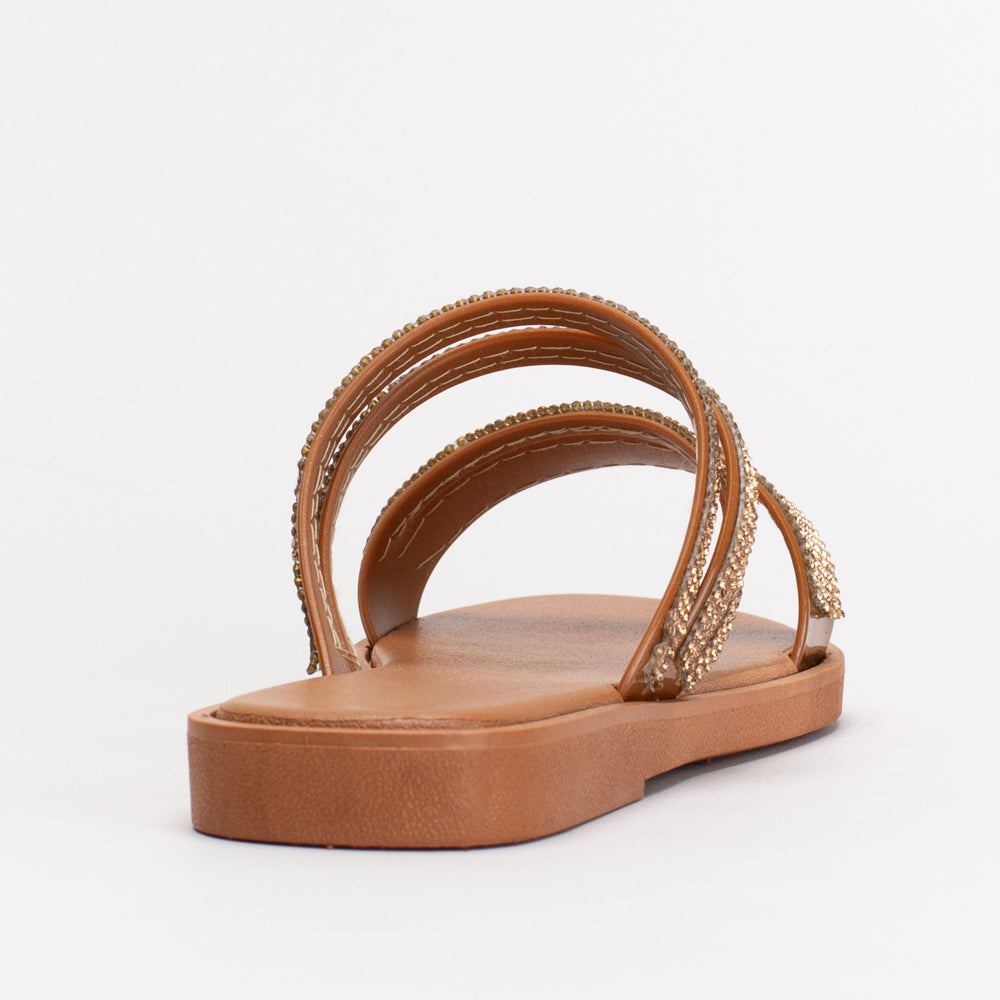 Jelly Diamante Mule Sandal