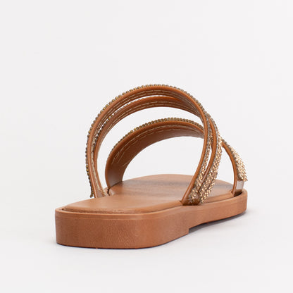 Jelly Diamante Mule Sandal