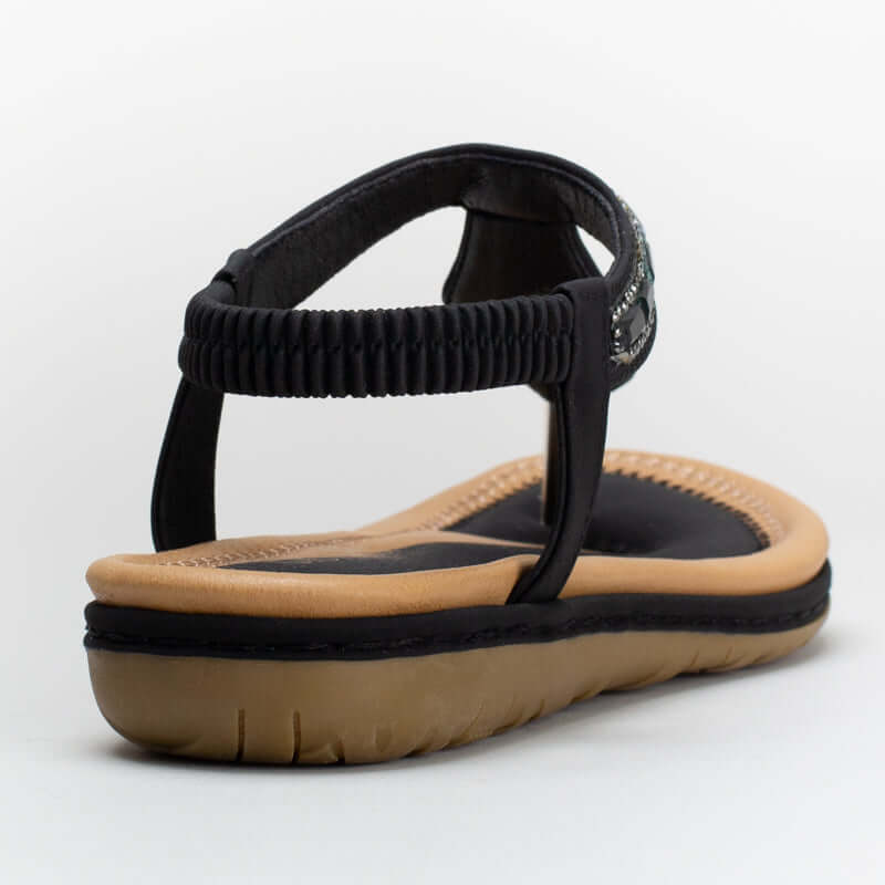 Comfort sandal with trim detail _ 162472