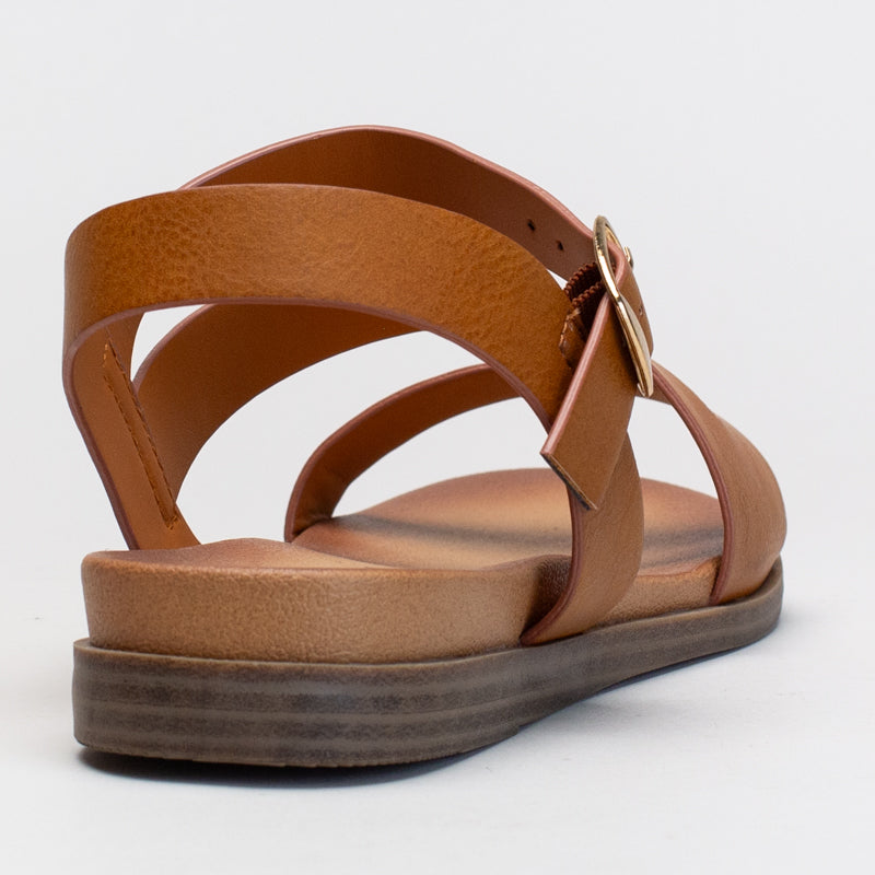 ASYMMETRICAL STRAP SANDAL