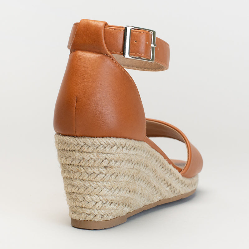 Espadrille Wedge with Ankle Strap