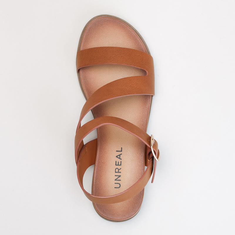 ASYMMETRICAL STRAP SANDAL