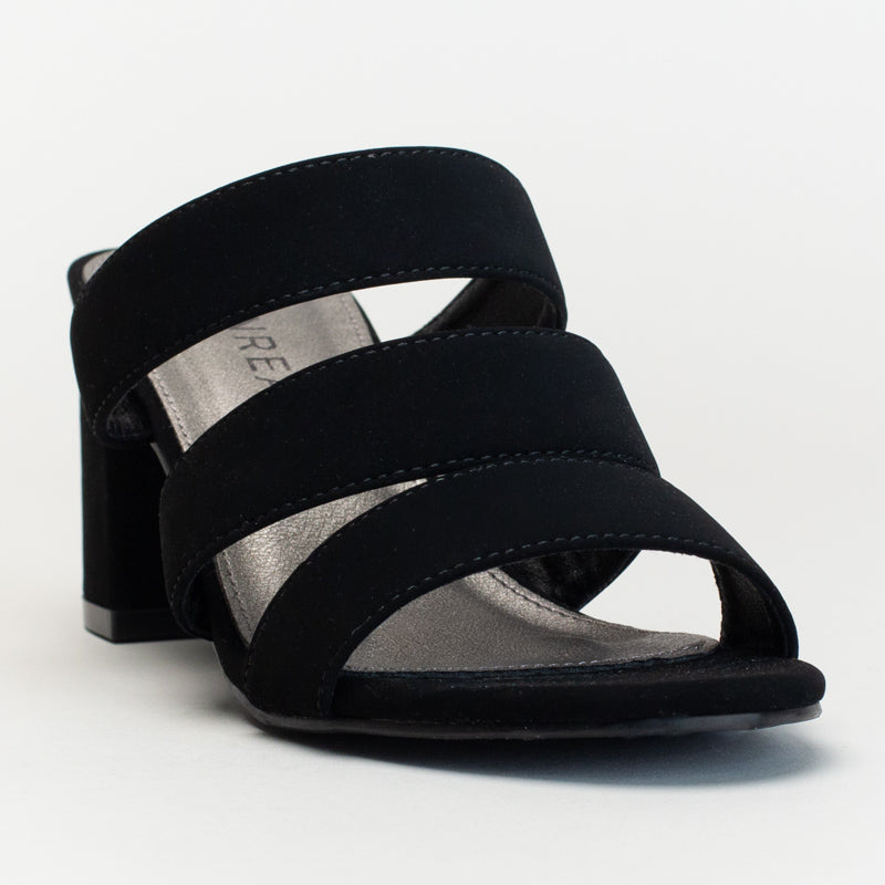 Ladies Triple Band Block Heel