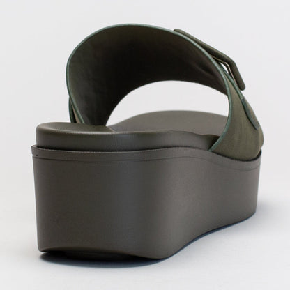 Platform Mule With Buckle Trim