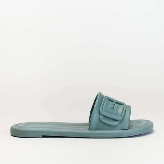 MOCK BUCKLE SLIDE-GREEN