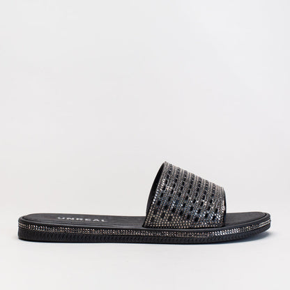SLIP ON SANDAL WITH DIAMNTE UPPER