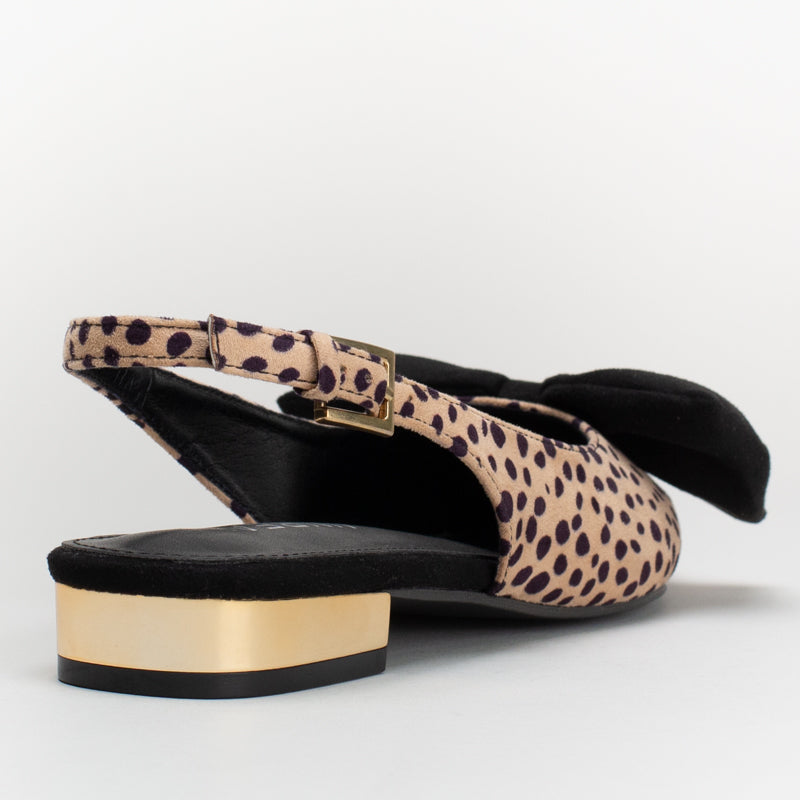 POINTY SLING BACK WITH BOW