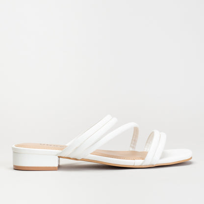 Strappy Slip On Block Heel