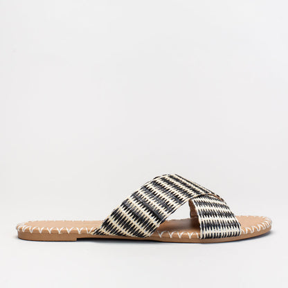 CROSS OVER SLIP ON WITH WEBBING