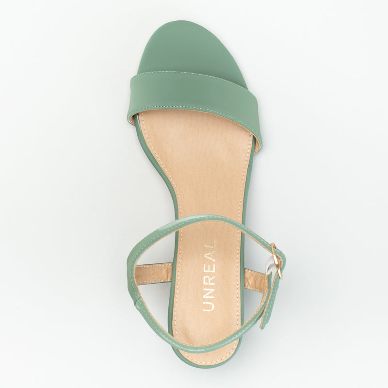 Kitten Heel With Solid Vamp Strap