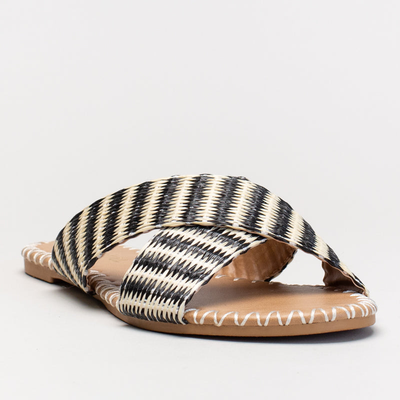 CROSS OVER SLIP ON WITH WEBBING