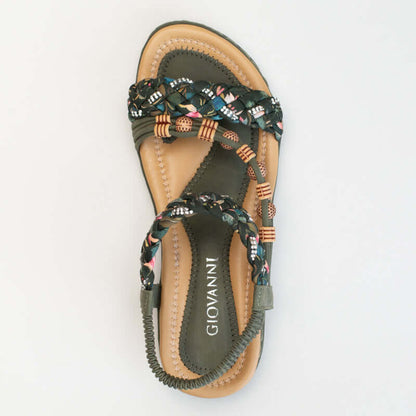 Giovanni Asymetrical Beaded Sandal