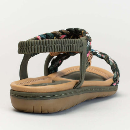 Giovanni Asymetrical Beaded Sandal