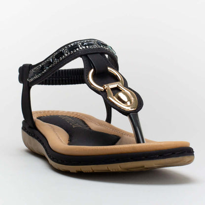 Comfort sandal with trim detail _ 162472