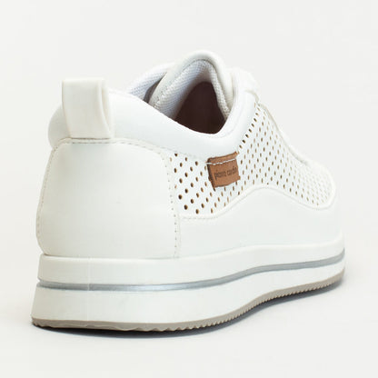 Pc Lace Up Sneaker With Pin Punch Detail _ 166553