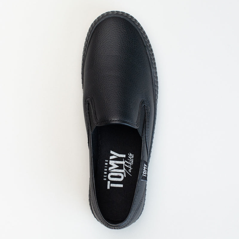 TOMY LINEN PLATFORM SLIP ON