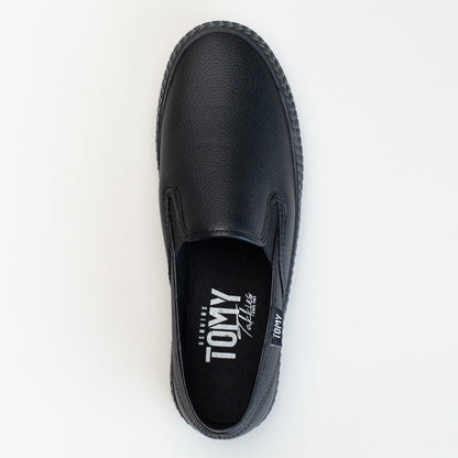 TOMY LINEN PLATFORM SLIP ON