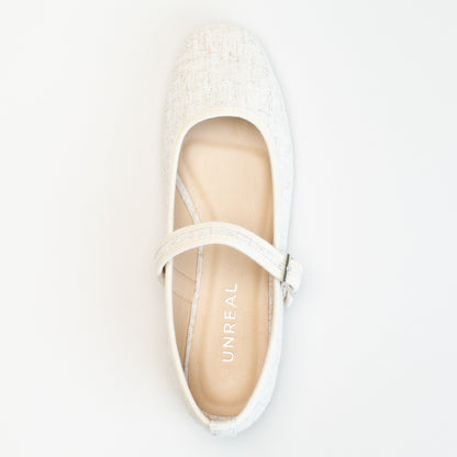 Mary Jane Pump Linen
