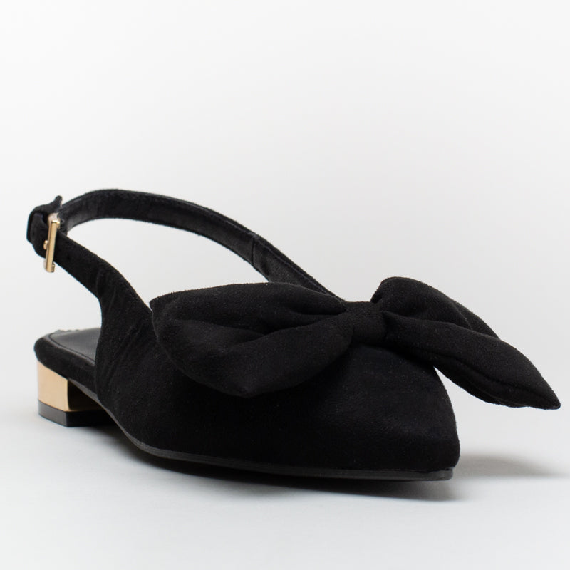 Pointy Sling Back With Bow