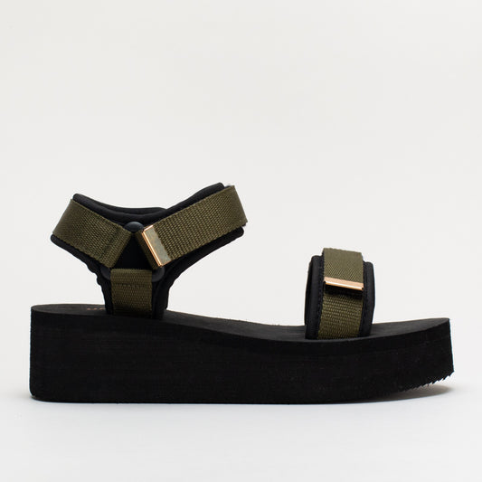 Wedge Sandal with Velcro Strap _ 163237