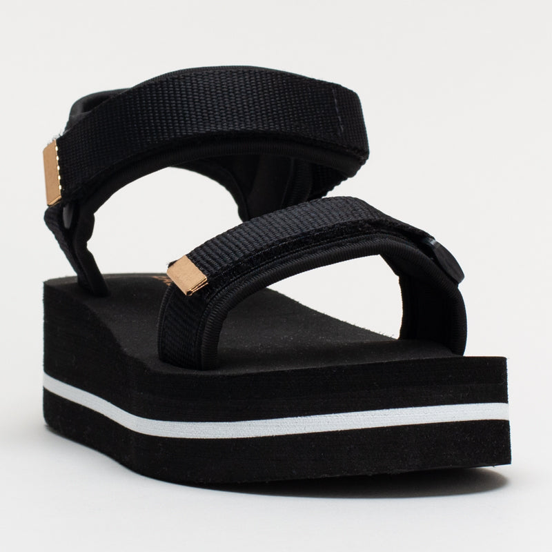 Wedge Sandal with Velcro Strap _ 163236