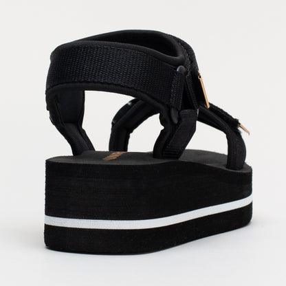 Wedge Sandal with Velcro Strap _ 163236