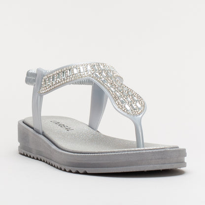 Jewelled Sling Back Sandal _ 161285